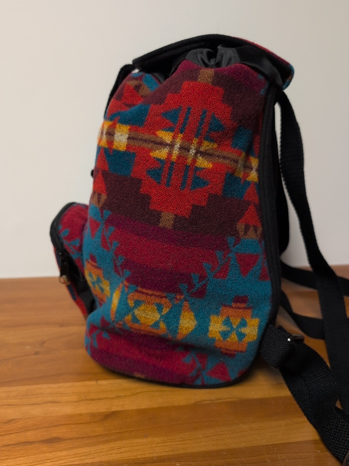 Vintage Pendleton Wool Mini Backpack Southwest Az… - image 8