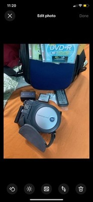 Sony Handycam DCR-DVD201 Camcorder Super SteadyShot LCD Remote DVD-R