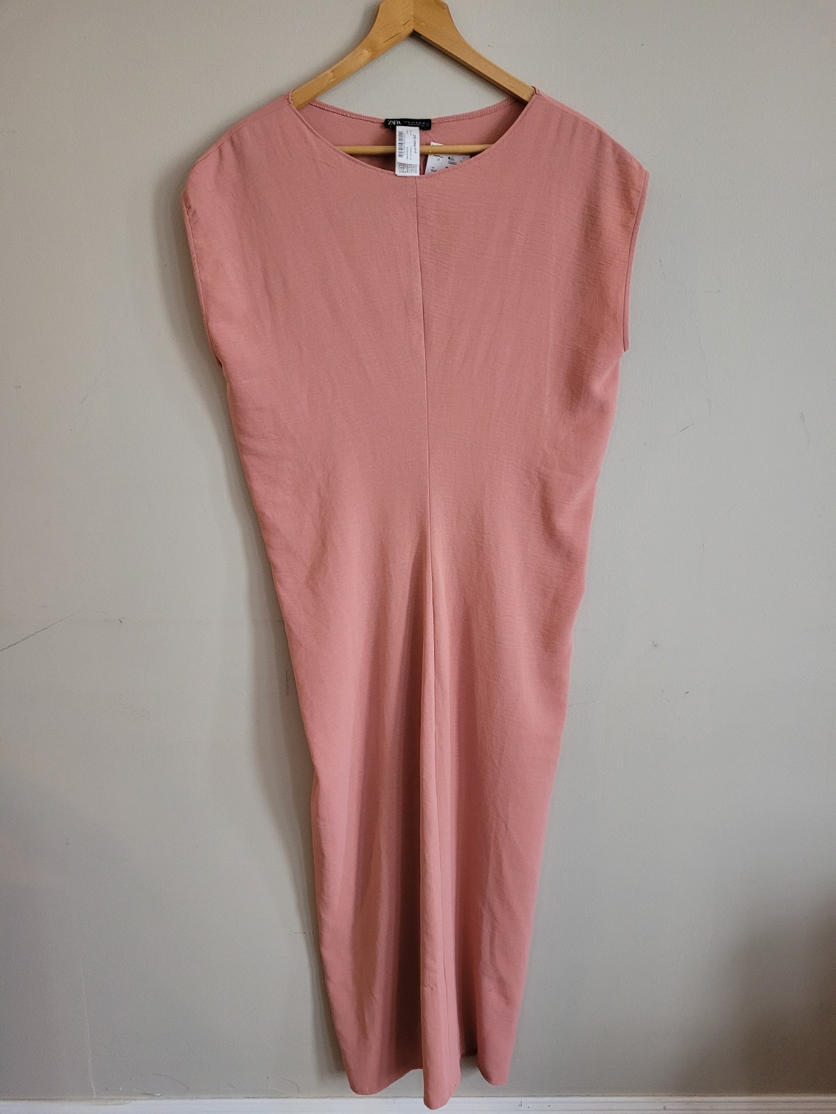 NWT Zara Blush Sllip Dress. Size Medium Winners