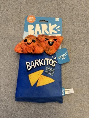 Dog toy by Bark!  Barkitos Drool Ranch Squeaky Plush Dog Toy XS-M