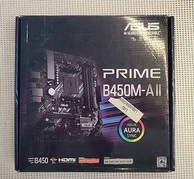 ASUS Prime B450M AII AMD  Motherboard For Parts or Repair Only.