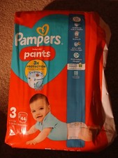 Pampers Baby Dry Nappy Pants Essential Pack Nappies Size 3, 6-11kg x44