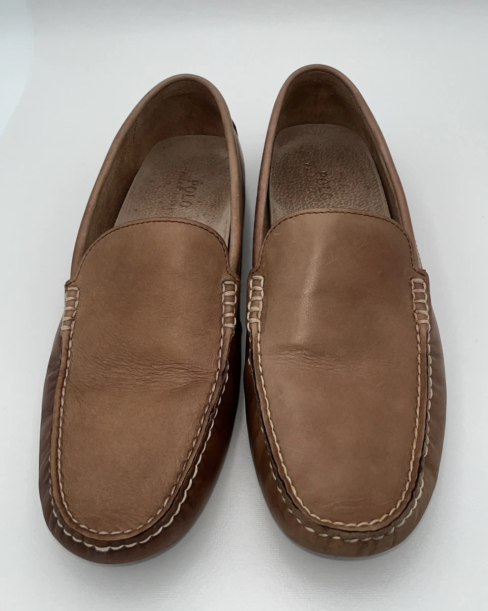 Used Polo Ralph Lauren 15 D Men Shoes Woodley Casual Driving Leather Loafer  Polo | eBay