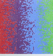 DAVID ROTH " Untitled 13 " 1979 Hand signed Geometric Op-Art Serigraph US Artist