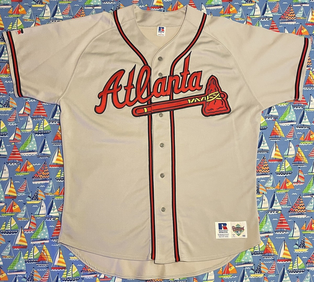 Vintage Russell Athletic MLB Atlanta Braves Steve Avery Baseball