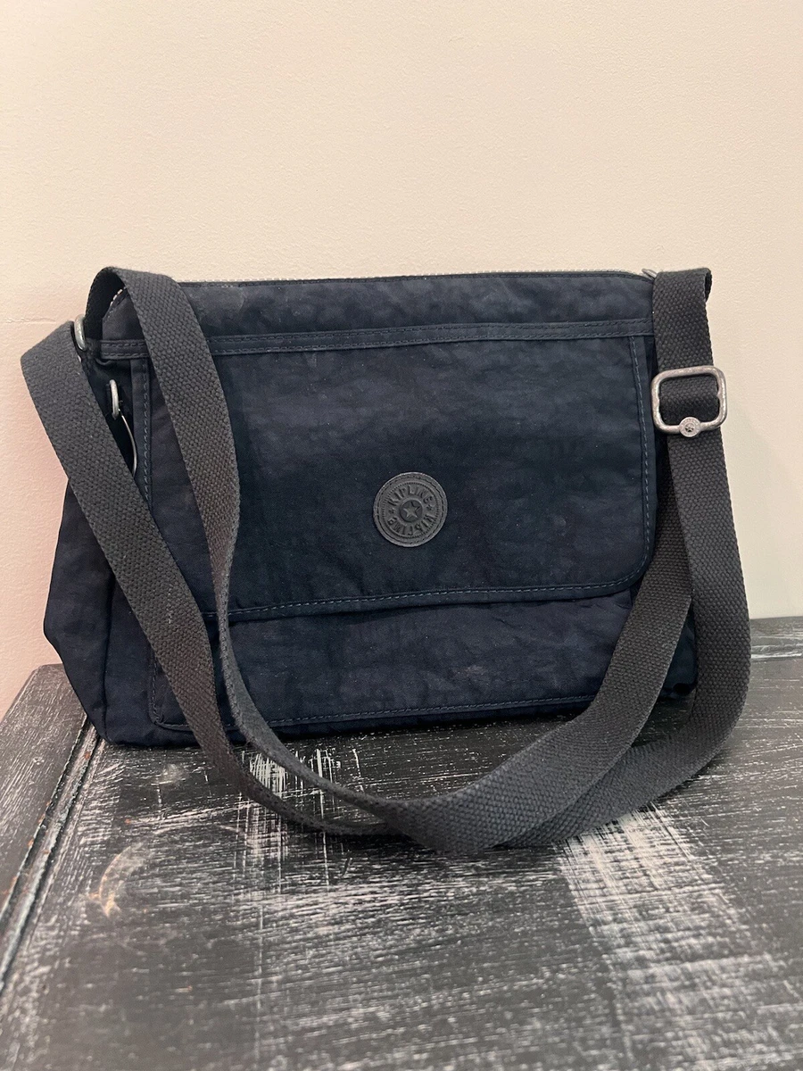 Kipling Dark Navy Blue Multi Pocket Cross Body Messenger Bag