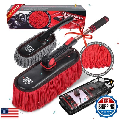 Car Duster Exterior Scratch Free,Car Dust Brush with Extendable Telescoping H