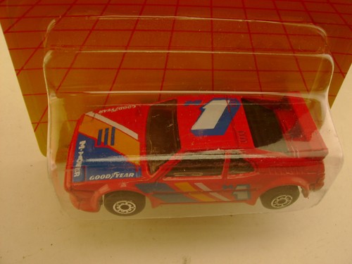 1987 MATCHBOX SUPERFAST #52 RED #1 M-POWER GOODYEAR RACE BMW M1 NEW ON CARD - Picture 3 of 3
