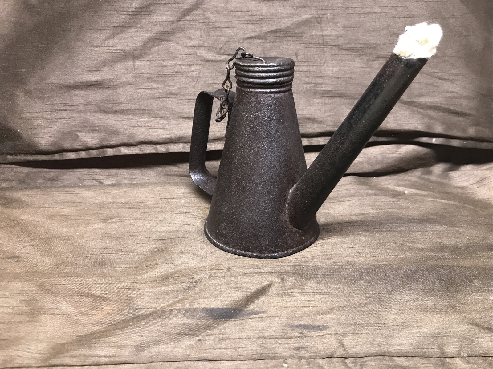 Vintage Kerosene Oil Road Torch Lamp Lighter Smudge Pot Flare Miner