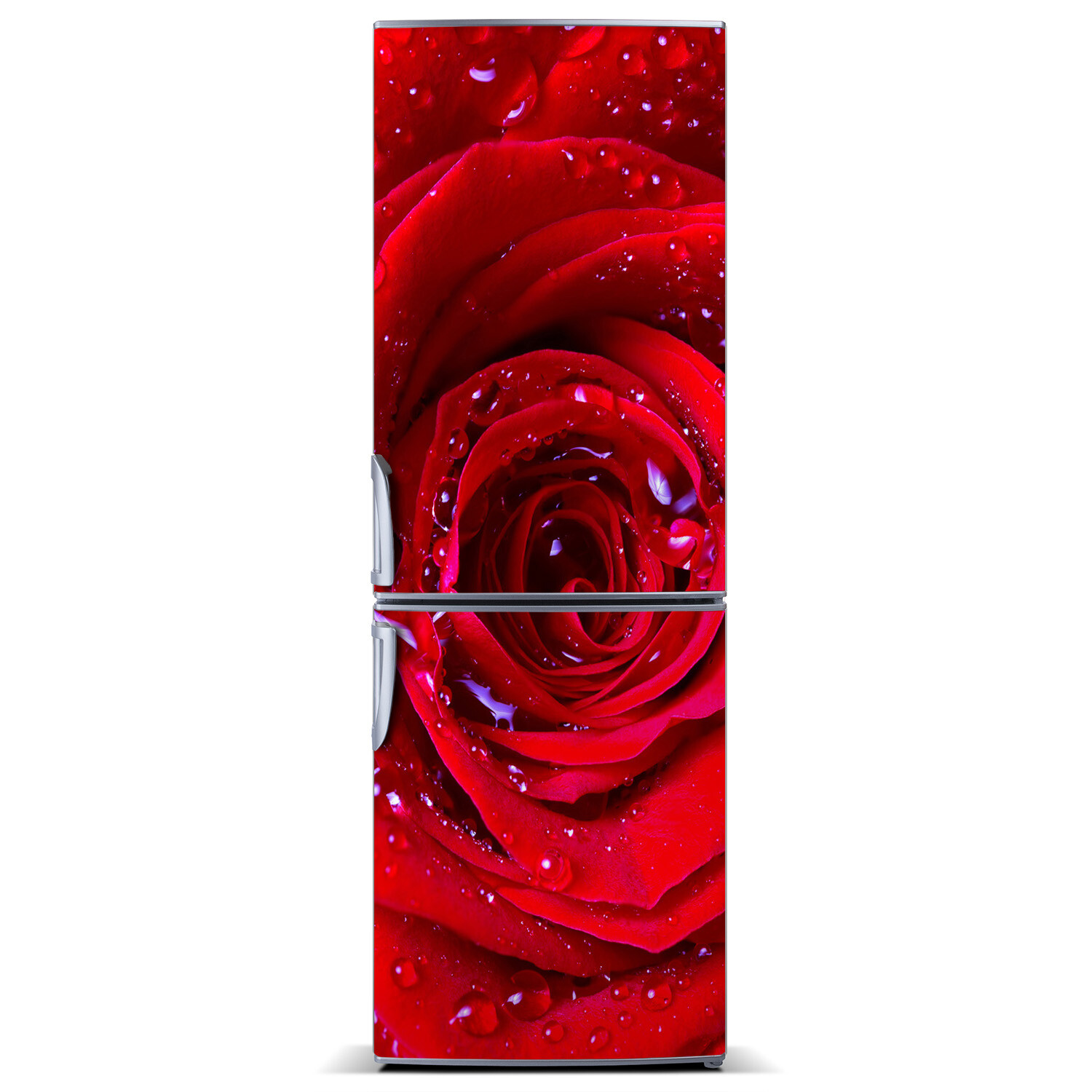3D Wall Fridge Sticker Magnet Kitchen Refrigerator Wall Mural Flowers ...