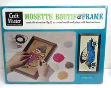 Vintage Craft Master Mosette Boutif & Frame Mosaic M-65 Early Auto Sealed 1965
