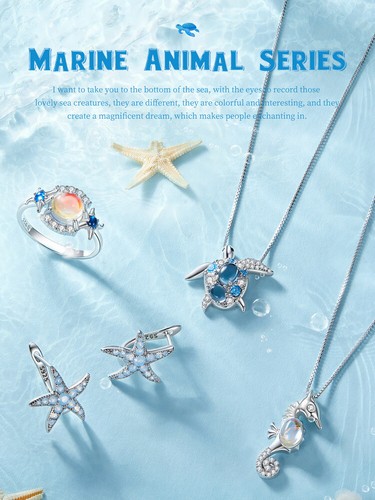 Pendientes Voroco Plata Esterlina 925 Estrella de Mar Pendientes Joyería Mujeres Regalos Fiesta - Imagen 14 de 17