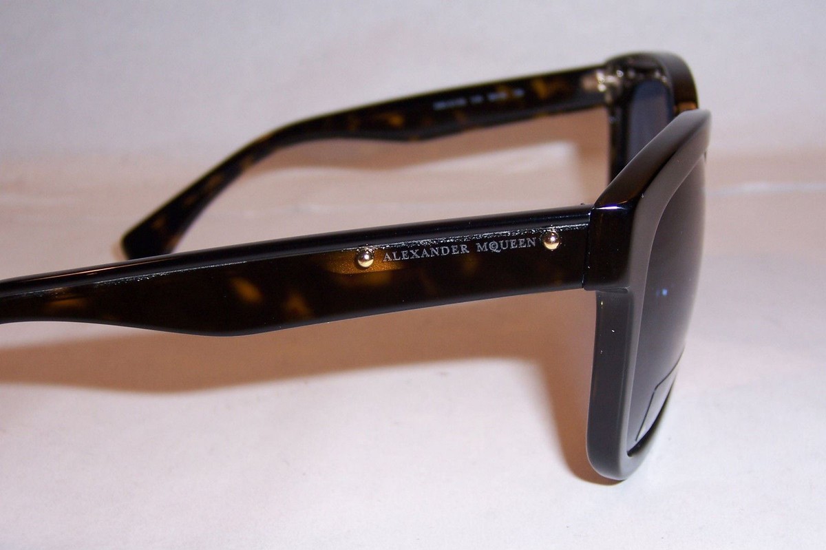 NEW ALEXANDER MCQUEEN SUNGLASSES AMQ 4213/S BLACK/BLUE 61K 