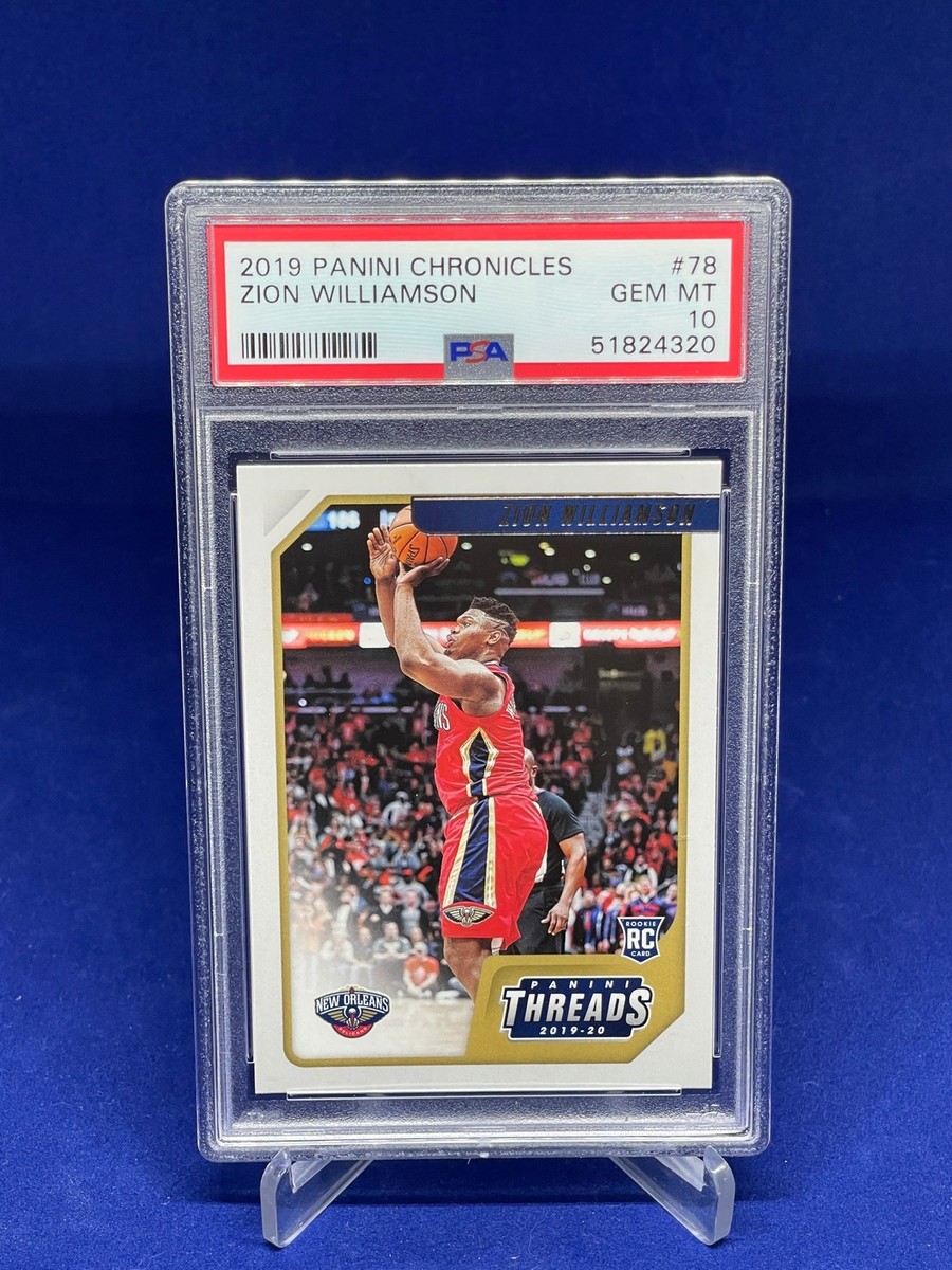 ZION WILLIAMSON 2019-20 PANINI CHRONICLES THREADS ROOKIE RC #78