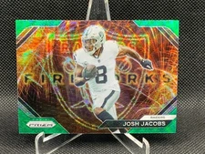 2023 Panini Prizm JOSH JACOBS Green Wave Fireworks #F-17 Raiders