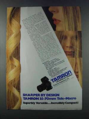 1981 Tamron 35-70mm Tele-Macro Lens Ad