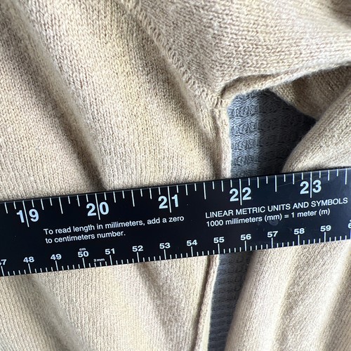 Mens Large 1/4 Zip The North Face Brown Sweater Wool Cotton Rayon Blend - Picture 4 of 6