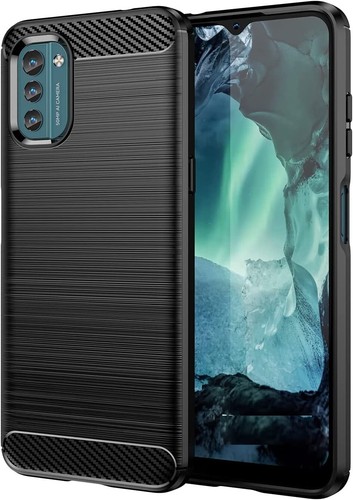 FTRONGRT Cover Per Nokia C21 - Custodia Morbida In TPU Antiurto E Antigraffio - Colore Nero - 3