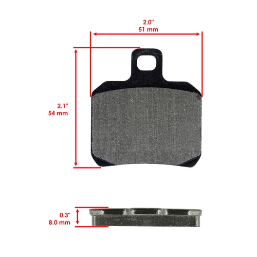Brake Pads for Ducati 848 Streetfighter Evo Corse Se Rear Motorcycle Brake Pads - Bild 2 von 8