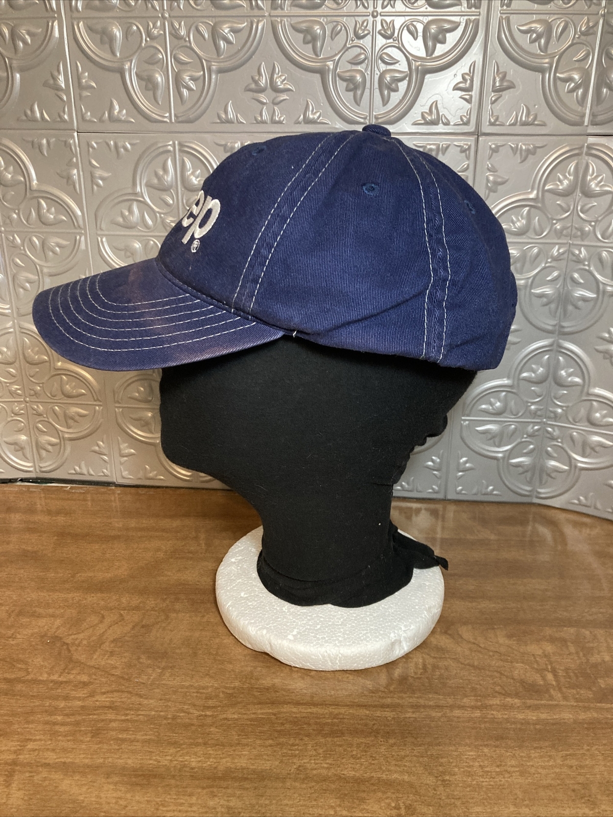 Jeep Hook & Loop Adjustable Hat Cap Prestained;) … - image 3