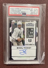 2020 Panini Contenders Draft Jordan Love Rookie On Card Auto 10/10 PSA 8