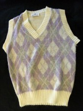 Vest Spring Seasons 2 Acrylic White Lavender  Women