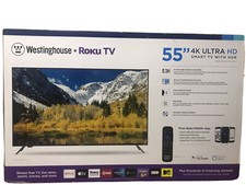 WESTINGHOUSE 55'' 4K Ultra HD Smart Roku TV w/HDR  2yr. Extended Warranty