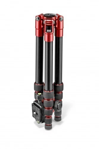 Manfrotto Travel Tripod Element MKELES5RD-BH Small Red Aluminum compact New - Picture 3 of 10