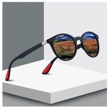 Sun Glasses Polarized Coating Mirror Driving Sunglasses Round Eyewear uv400