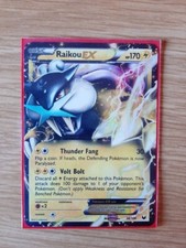 carta pokemon Raikou EX 38/108 year 2012,  never played, english version