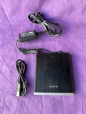 Sony DRX-S70U Grey Slim Portable Rewritable Drive With Power Cord