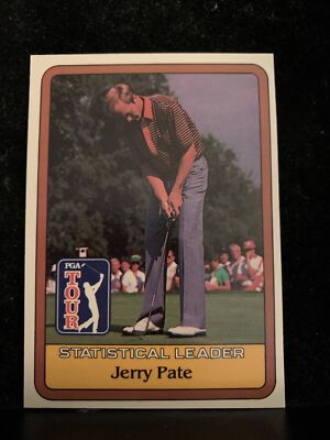 1981 DONRUSS GOLF JERRY PATE STATISTICAL LEADER LOW POP PGA Tour Vintage