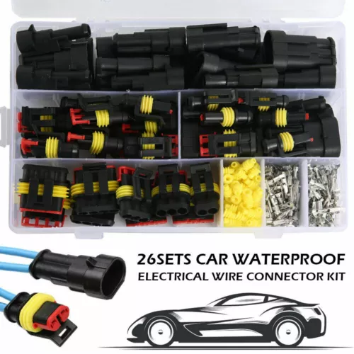 708PCS 1-6 Pin Car Automotive Waterproof Electrical Wire Connector Plug Kit Set - Picture 17 of 19