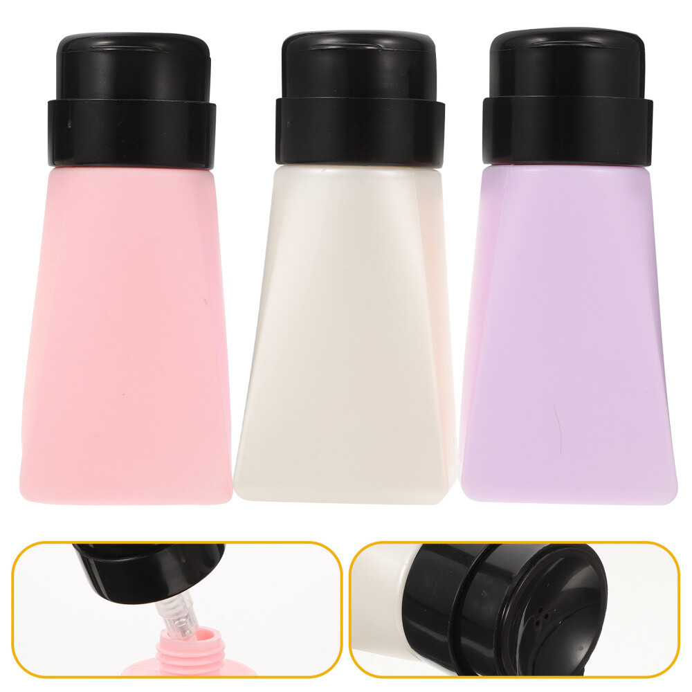 3 Pcs Nail Polish Remover Dispensers Manicure Suction Bottle Absorb Water eBay