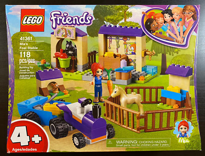 LEGO Friends (41361) Mia's Foal Stable ~NISB~ 673419304009|