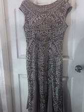 Alex Evenings Embroidered Fit Flare Cocktail Dress - size 6