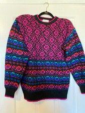 90s Partners by Mervyn's Retro/Vintage Floral Sweater Womens Size Medium