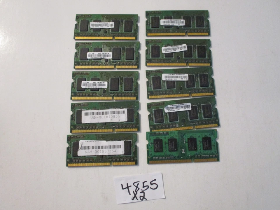 Elpida+Kingston 10x1Gb=10Gb PC3-8500 1066Mhz DDR3 SO-DIMM Laptop Memory RAM 4855 - Image 4 of 4