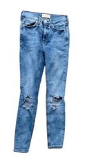 Free People Jeans Pants Bottoms Women's Size 26 Distressed Skinny Blue Denim #2