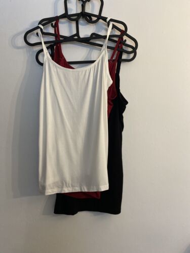 3 x basic vest top sleeveless size m BNWOT  - Picture 1 of 5