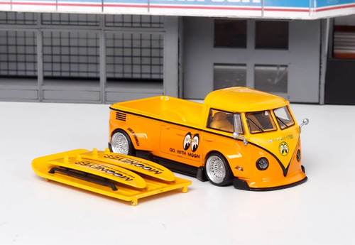 1/64 LMLF VW T1 Wide body Pickup Truck Diecast Toys Car Models Gifts