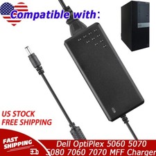 90W AC Adapter Charger For Dell OptiPlex 5060 5070 5080 7060 7070 MFF Power Cord