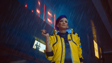Anime Cyberpunk 2077 Cyberpunk Rain Bokeh Lights Gaming Mat Desk 7054