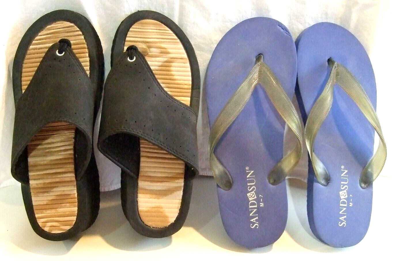 Lotto di due paia di sandali infradito donna di Laguna & Sand & Sun taglia media 7