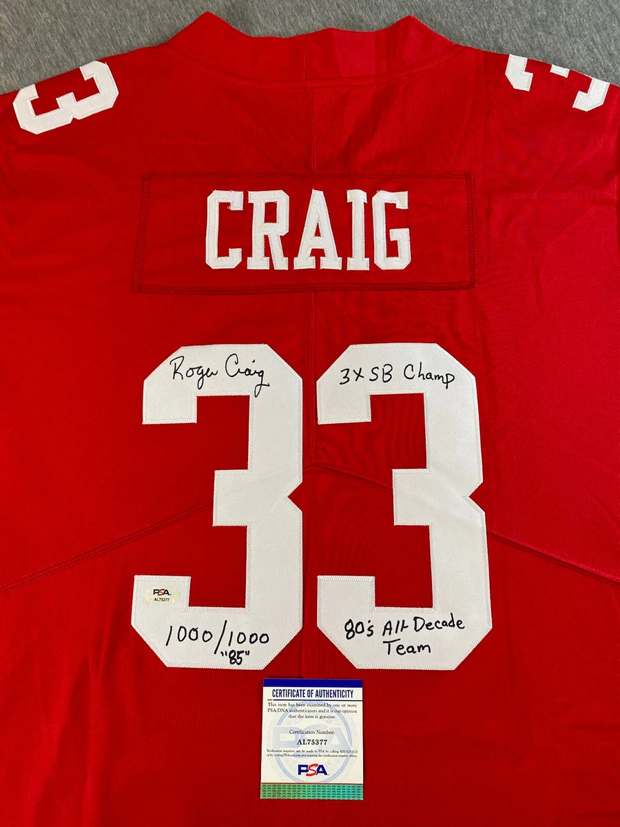 Roger craig hotsell 49ers jersey