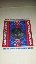 SEALED! 1998 General Mills NAGANO Winter Olympics SNOWBOARDING COIN - MOC