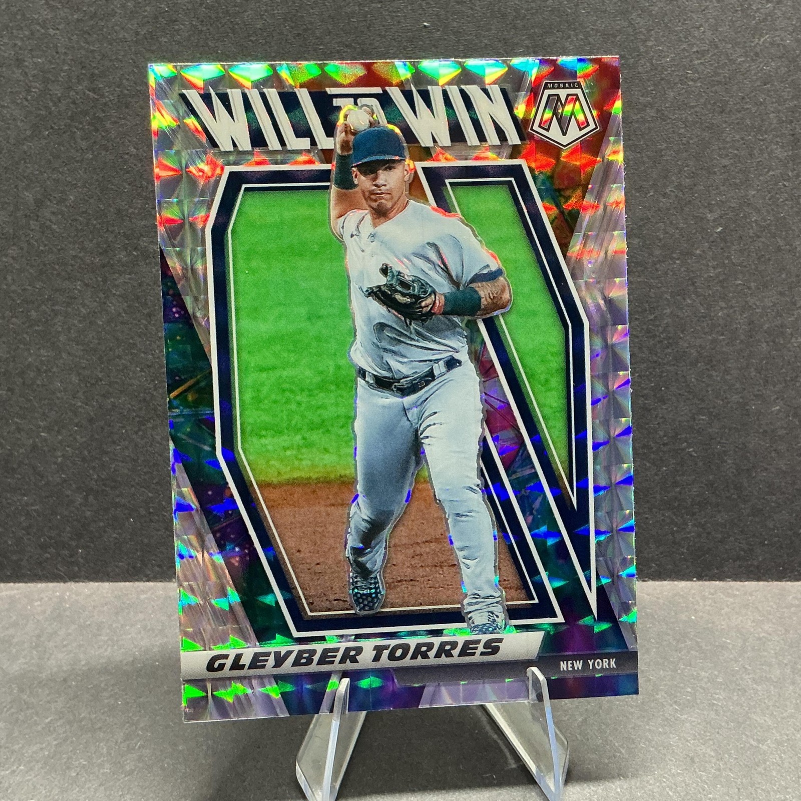 2021 Panini Mosaic #WTW7 Gleyber Torres Will to Win Mosaic