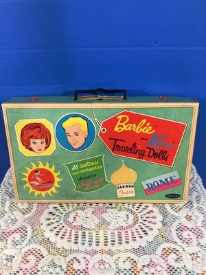Vintage 1962 Mattel Traveling Barbie and Ken Dress up Paper Dolls + More