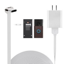 Charging Cable for Ring Battery Doorbell 2024 Release , Super Thin Bent Type-...