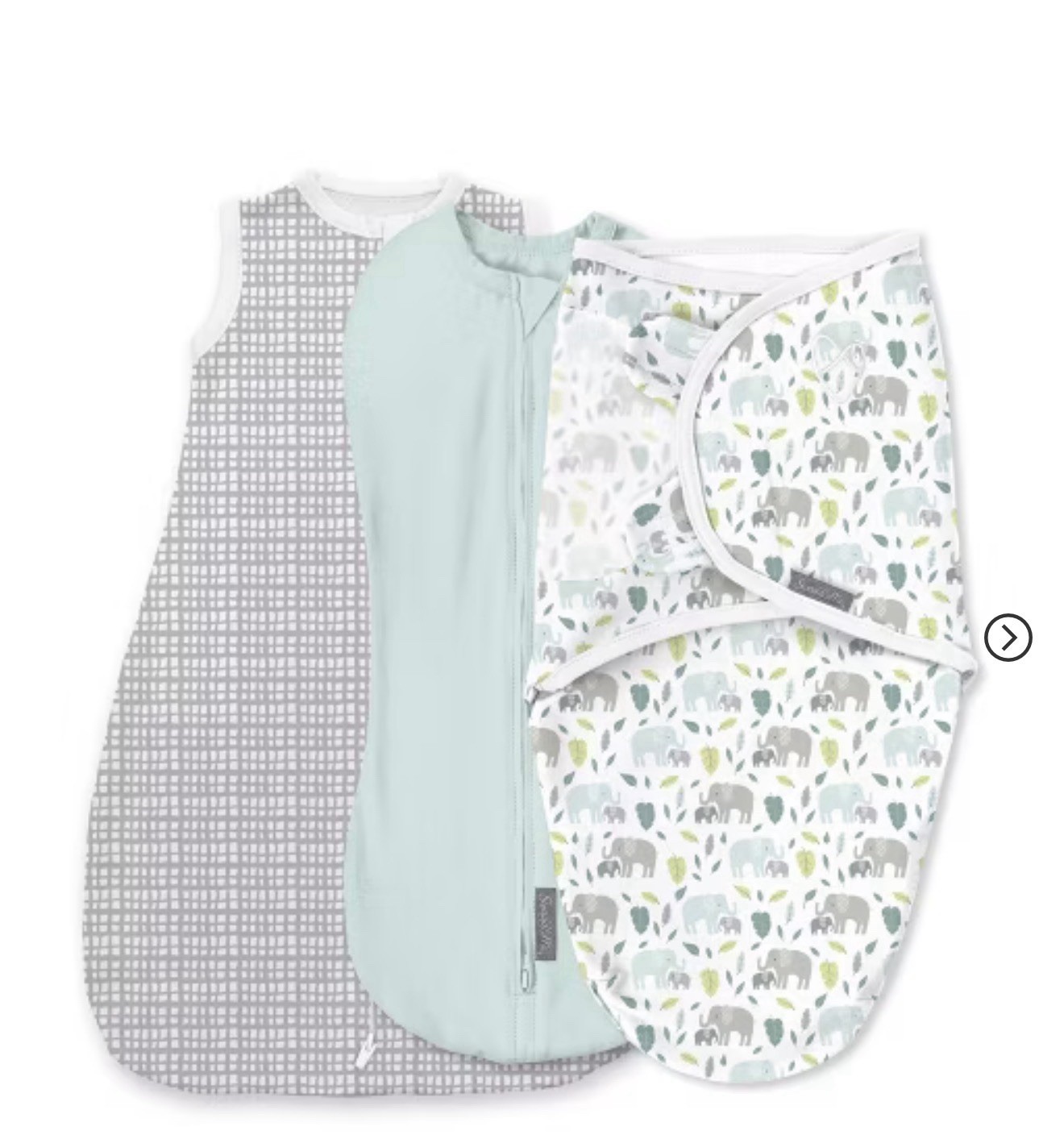 SwaddleMe By Ingenuity Comfort Pack 3-pack Swaddle Size 0-3Months